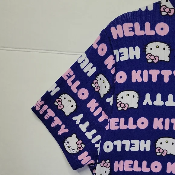 Hello Kitty Kids Tee - Navy and Pink - Picture 3 of 6
